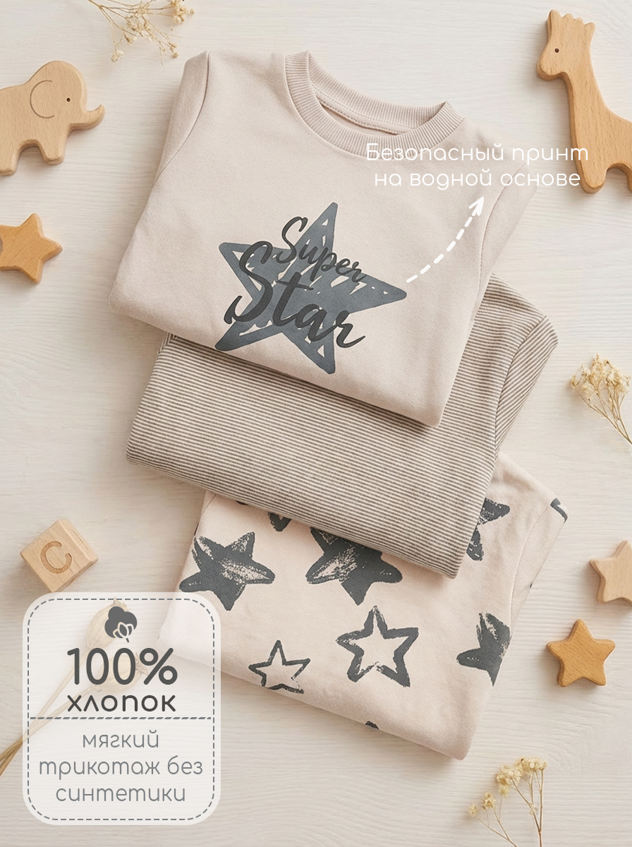 Боди 3 шт Milimbi 035.12/1ЗВ - фото 3