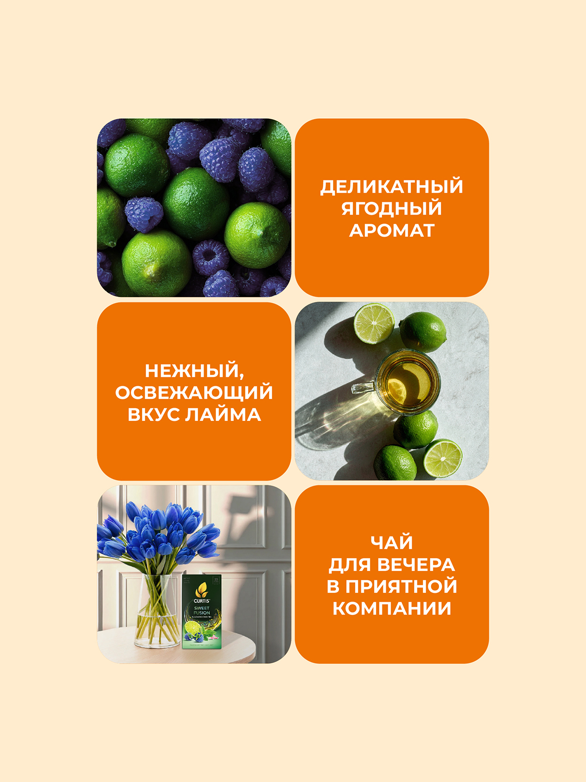 Чай в пирамидках Curtis Sweet Fusion - фото 4
