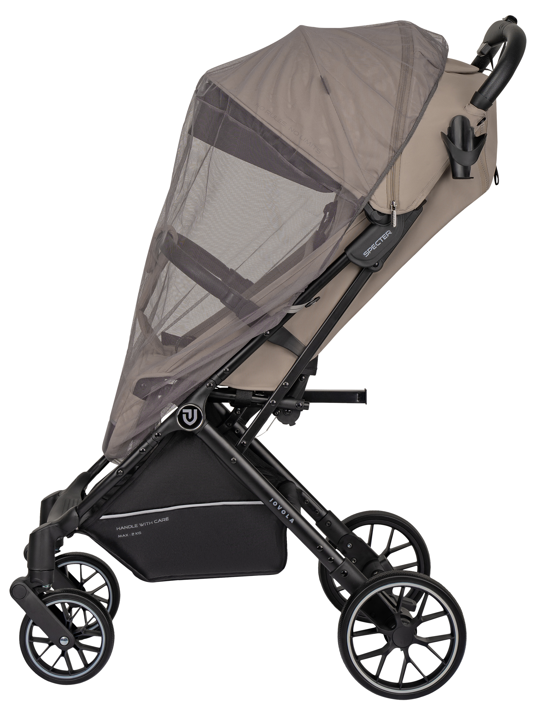 Коляска прогулочная JOVOLA Specter бежевый - фото 22