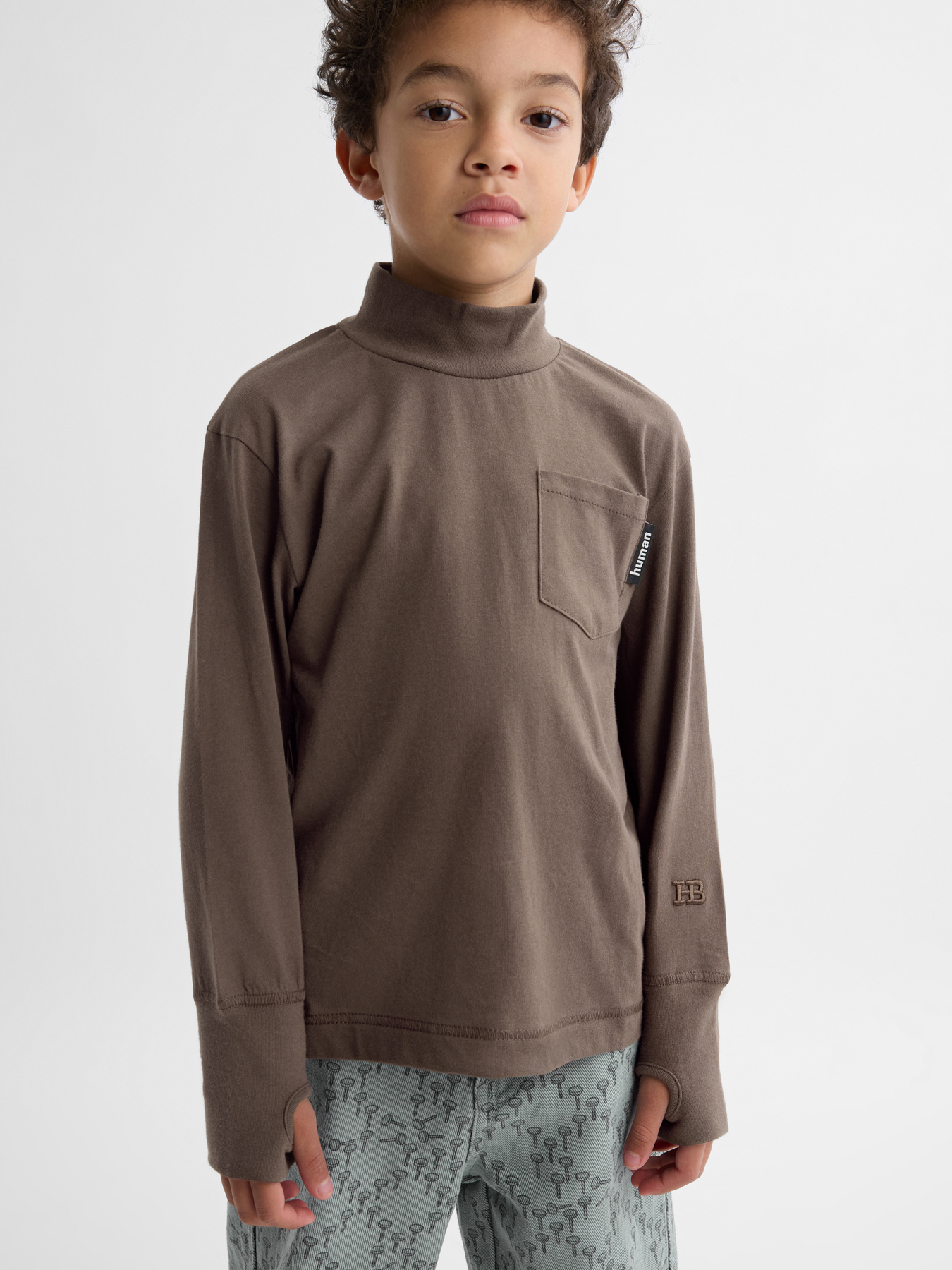 Лонгслив Happy Baby 88353-1_dark-brown - фото 1