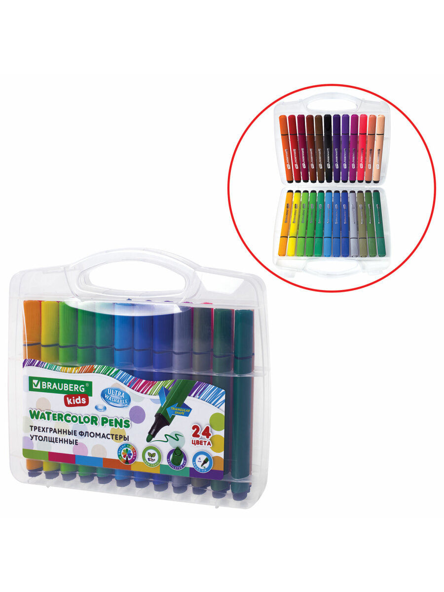 Фломастеры Brauberg 24 цв. - фото 8