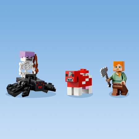 Конструктор LEGO Minecraft Грибной дом блочный