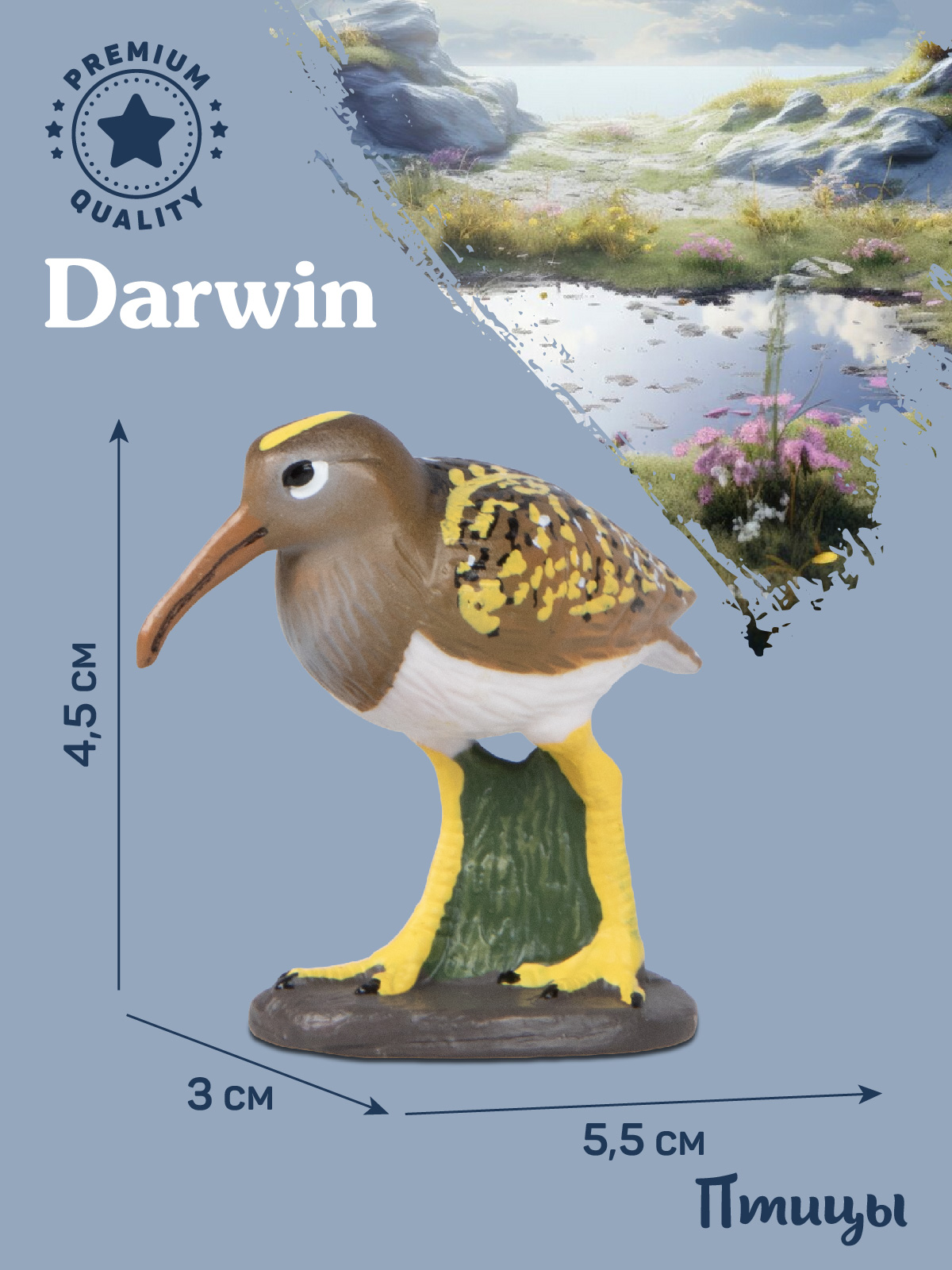 Фигурка DARWIN Птицы Южноамериканский бекас - фото 3