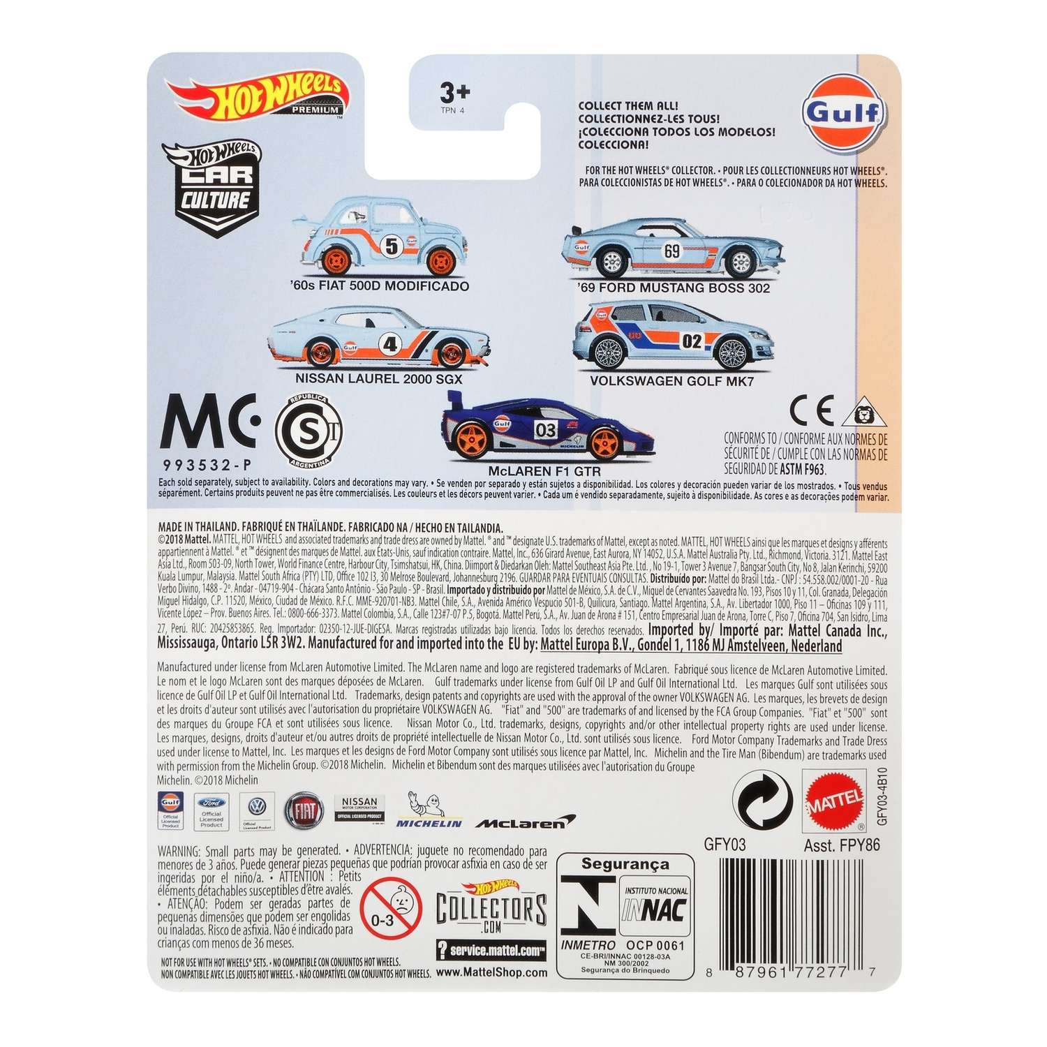 Автомобиль Hot Wheels Ford 1:64 FPY86 - фото 3