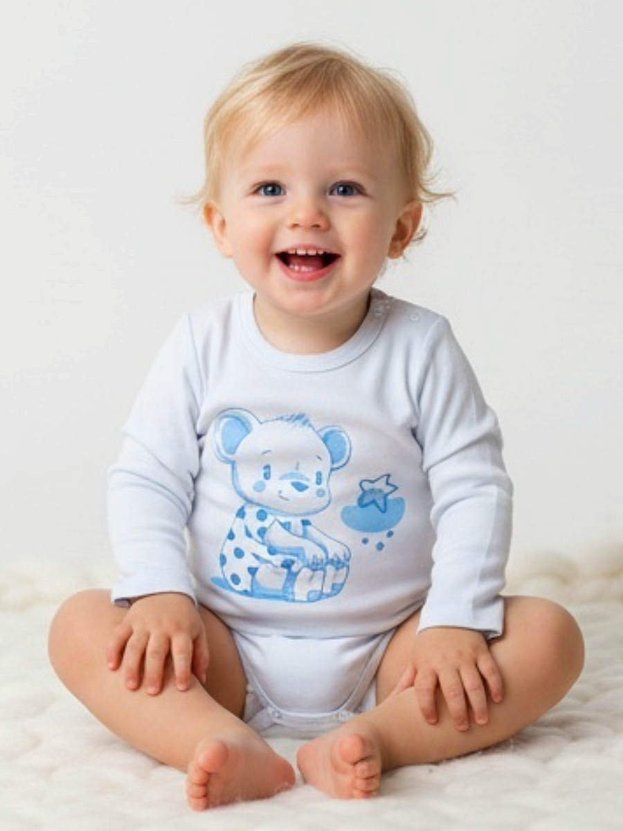 Боди Linas baby 1490-9 Синий - фото 1