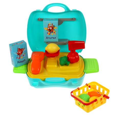 Игровой набор Играем вместе продукты, прилавок, касса, тележки и корзинки