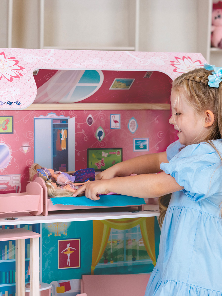 Домик для кукол PAREMO 121 см с мебелью PD315-01 - фото 5