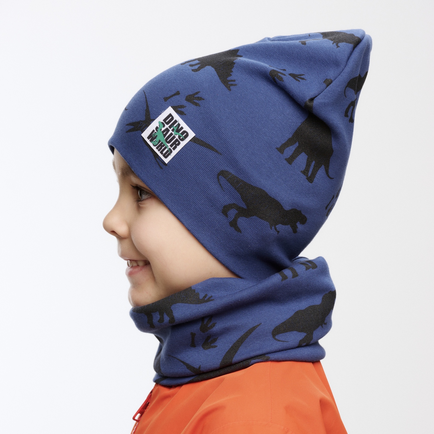 Шапка и снуд KUBRIO KU-H-20-Dinos-Dblue - фото 3