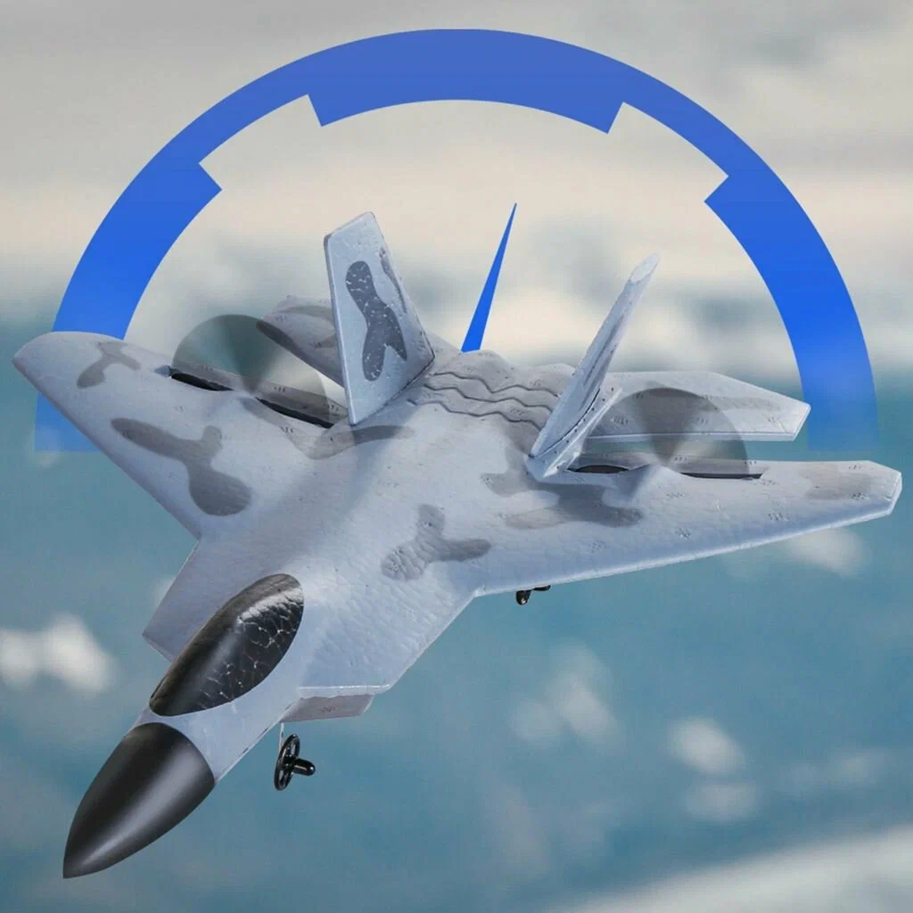 Самолет РУ Zhorya Raptor Fighter камуфляжный - фото 6