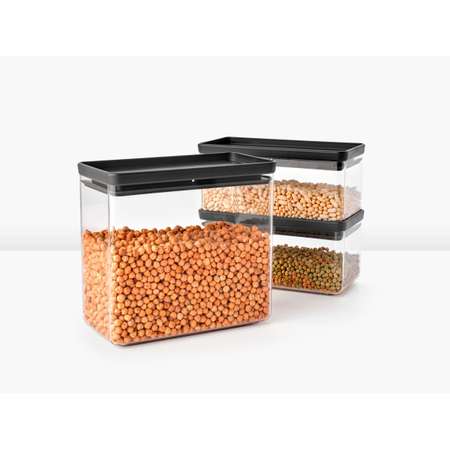 Набор модульных контейнеров Brabantia Tasty+ 3шт темно-серый 230783