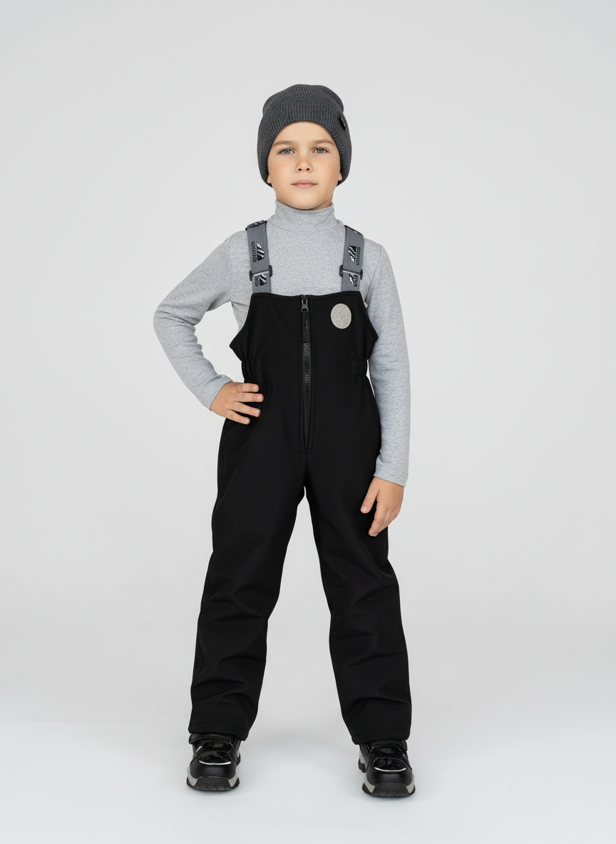 Полукомбинезон Arctic kids 60-021 черный - фото 1