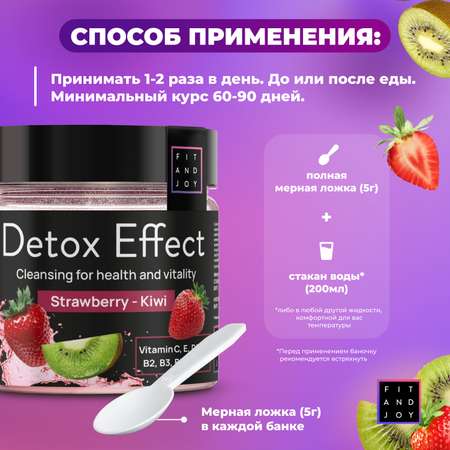 Дренажный напиток FIT AND JOY Детокс для похудения набор 3шт