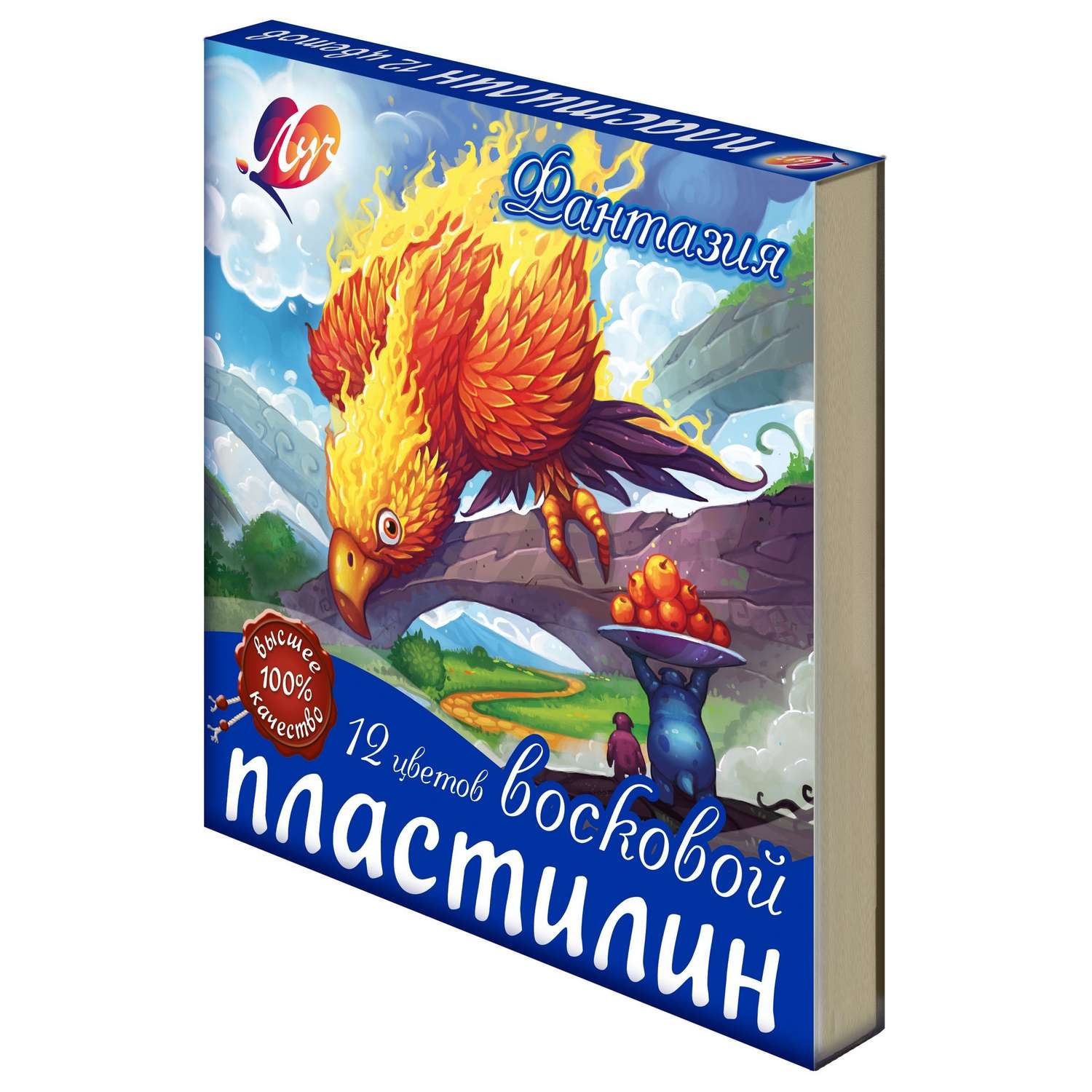 Пластилин Луч восковой 12 цв. в ассортименте - фото 9