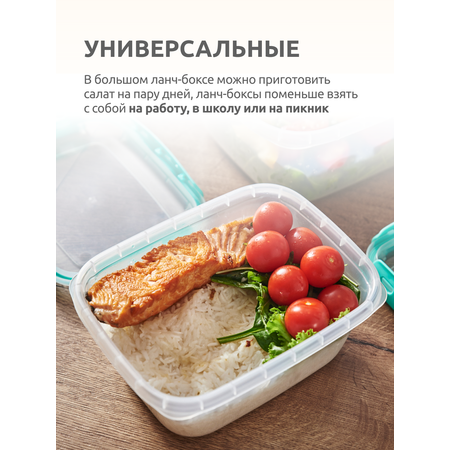 Набор герметичных контейнеров InHome с крышкой