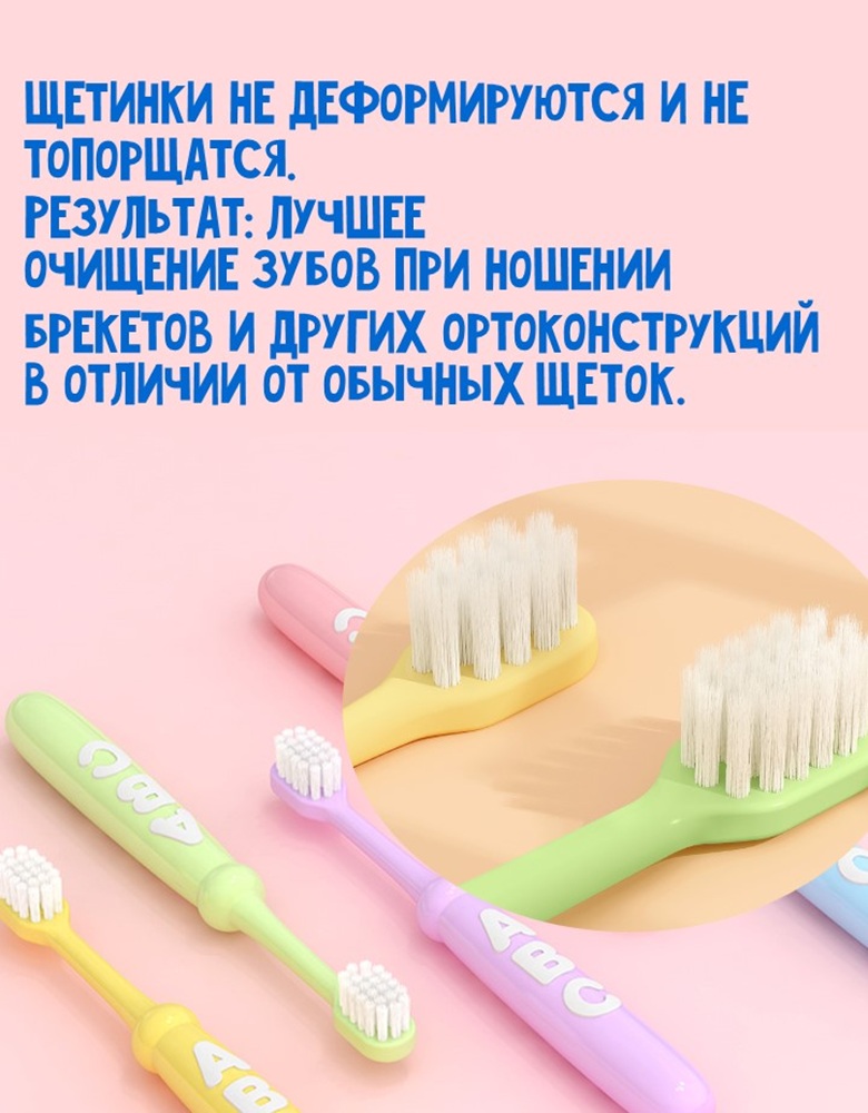 Зубная щетка классическая MIKOLIFE от 6 лет 10 шт. - фото 4