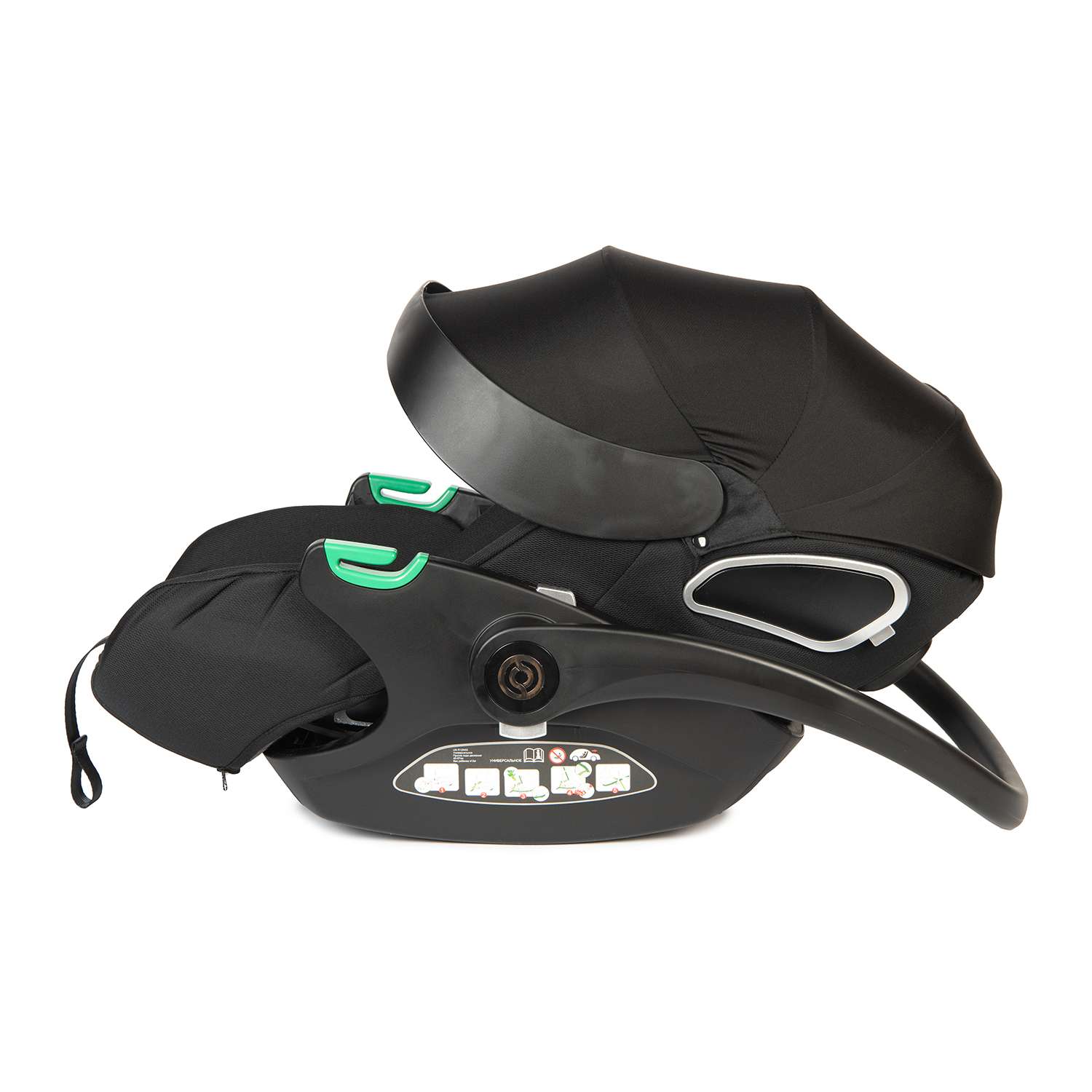Автокресло Olsson B-Safe Black 0+/1 (0-18 кг) черный - фото 14
