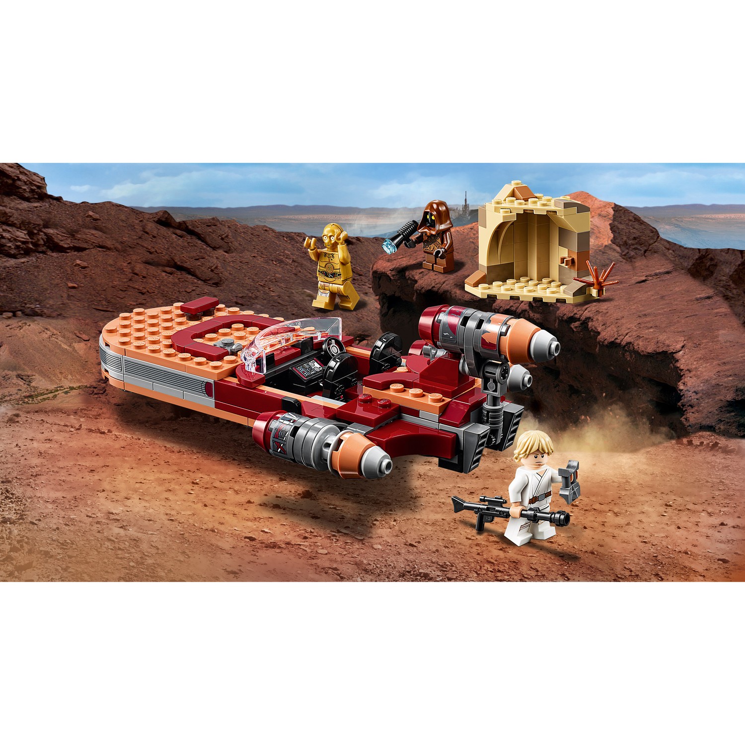 Конструктор LEGO Star Wars Спидер Люка Сайуокера блочный - фото 10