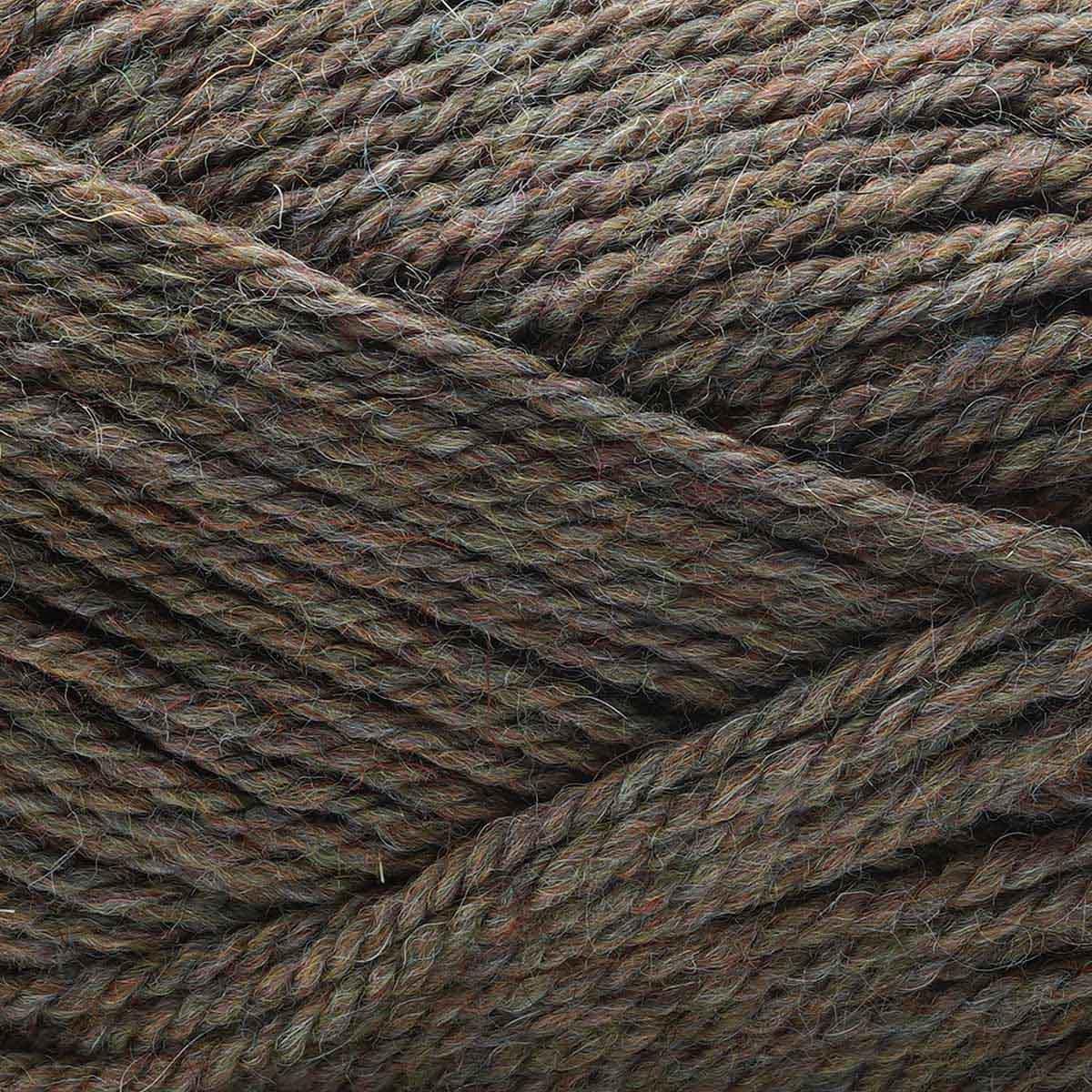 Пряжа Пехорка Носочная полушерстяная 100 г 200 м 517-Коричневый меланж 10 мотков - фото 2