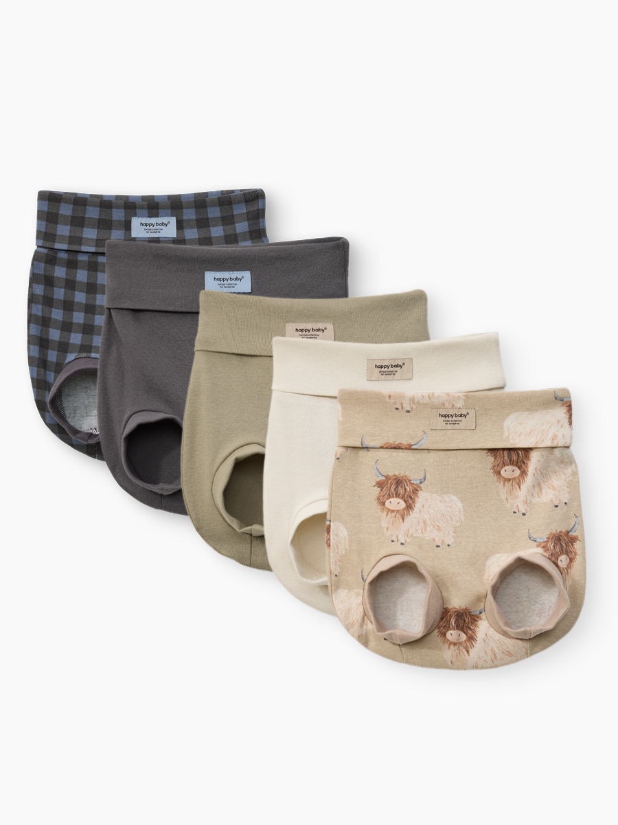 Трусы 5 шт Happy Baby 90169-0_beige-grey - фото 1