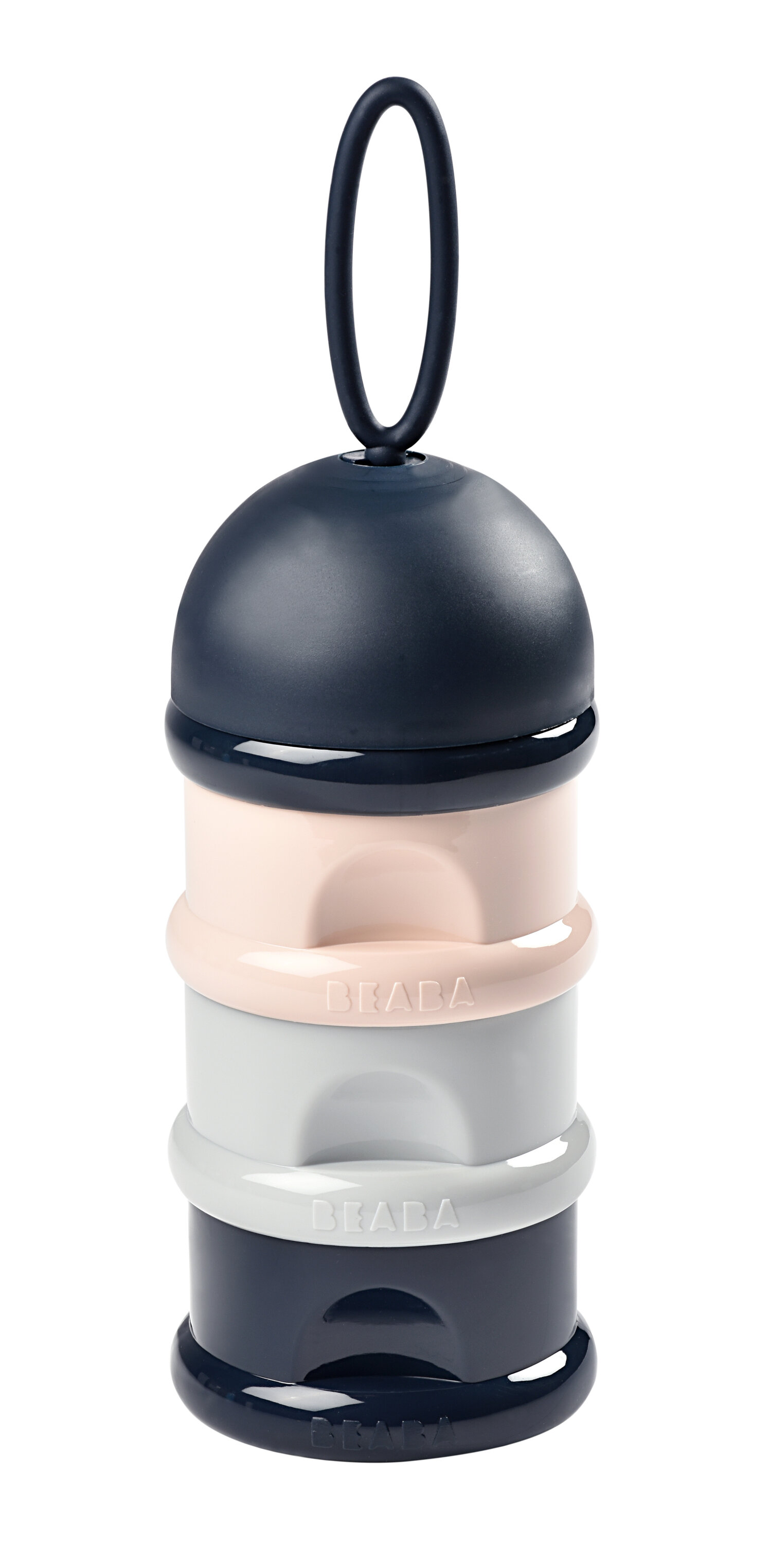 Контейнер для детского питания BEABA сыпучих смесей и снеков, 3 секции, синий - фото 1