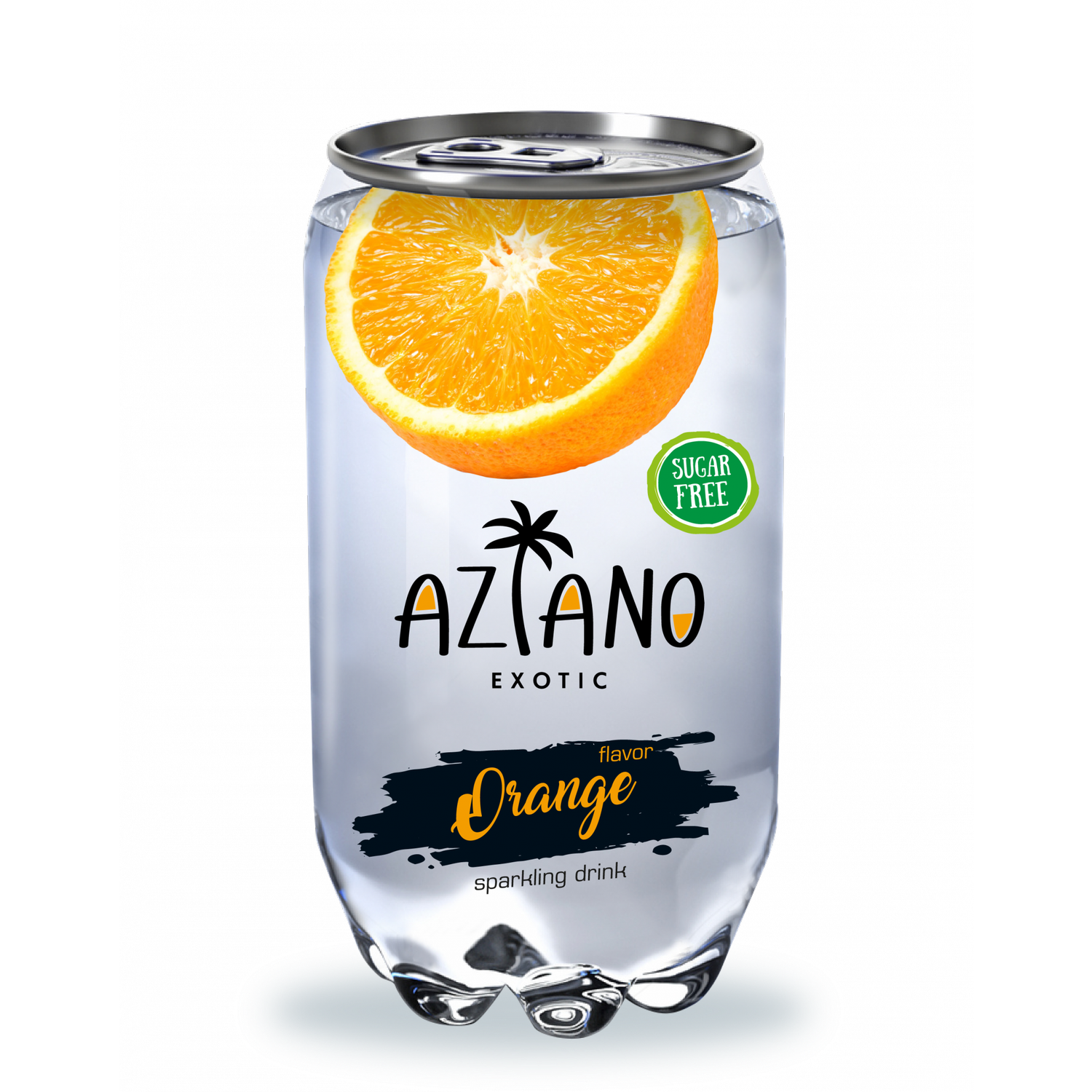 Напиток газированный безалкогольный Aziano Orange апельсин 0.35л - фото 1
