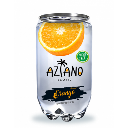 Напиток газированный безалкогольный Aziano Orange апельсин 0.35л