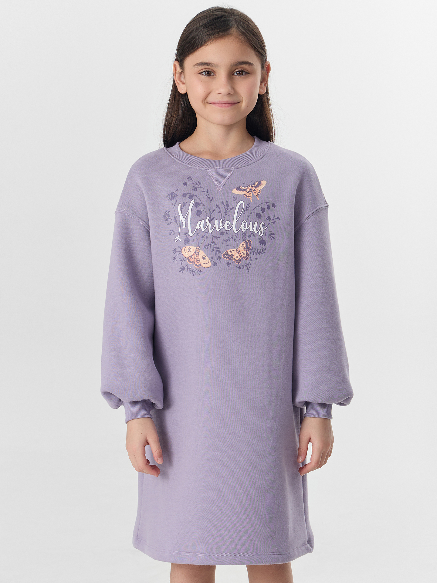 Платье Mark Formelle (Марк Формэль) 157826/лиловый +печать1 - фото 3