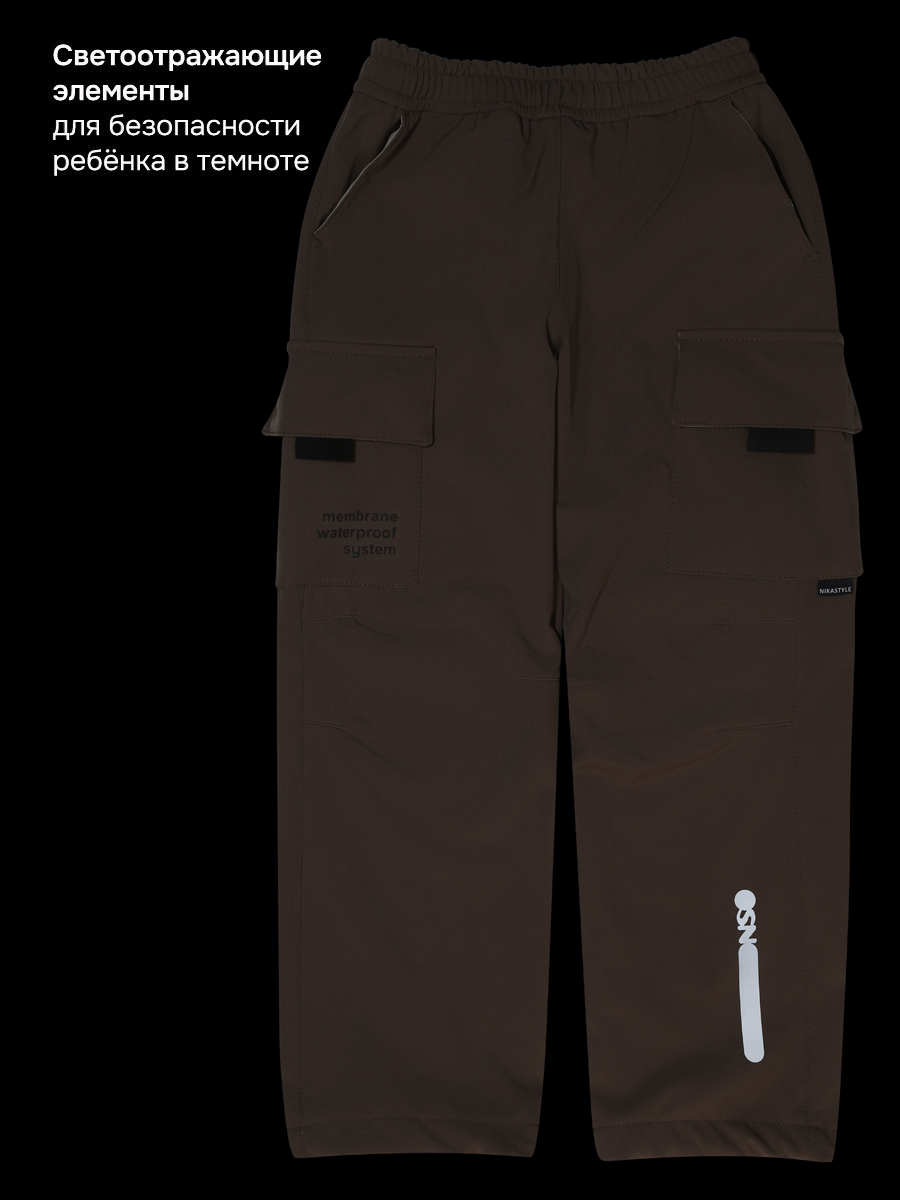 Брюки утепленные NIKASTYLE 2л16826 кофе - фото 7