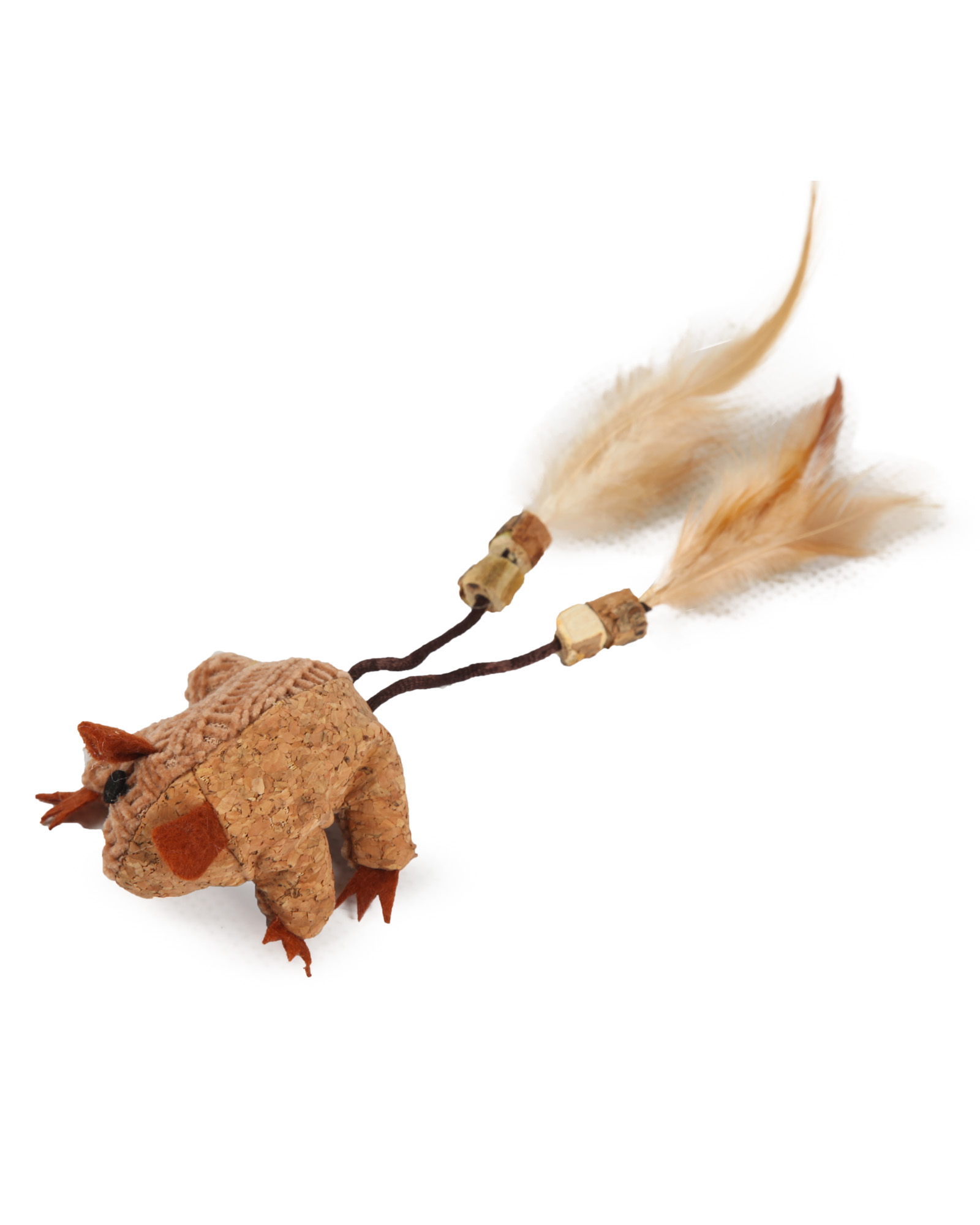 Изображение товара Игрушка для кошек Мышь Прыгнарук с кошачьей мятой, мягкая и безопасная