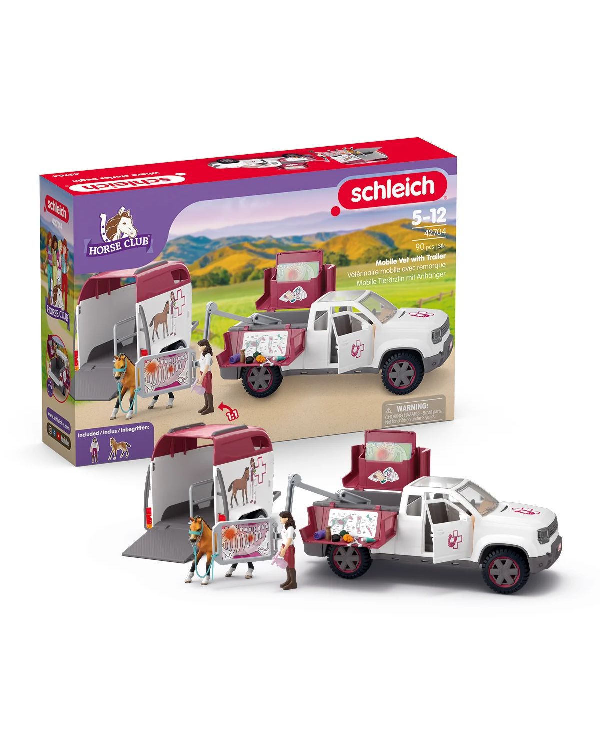 Игровой набор SCHLEICH Mobile vet with trailor - фото 1