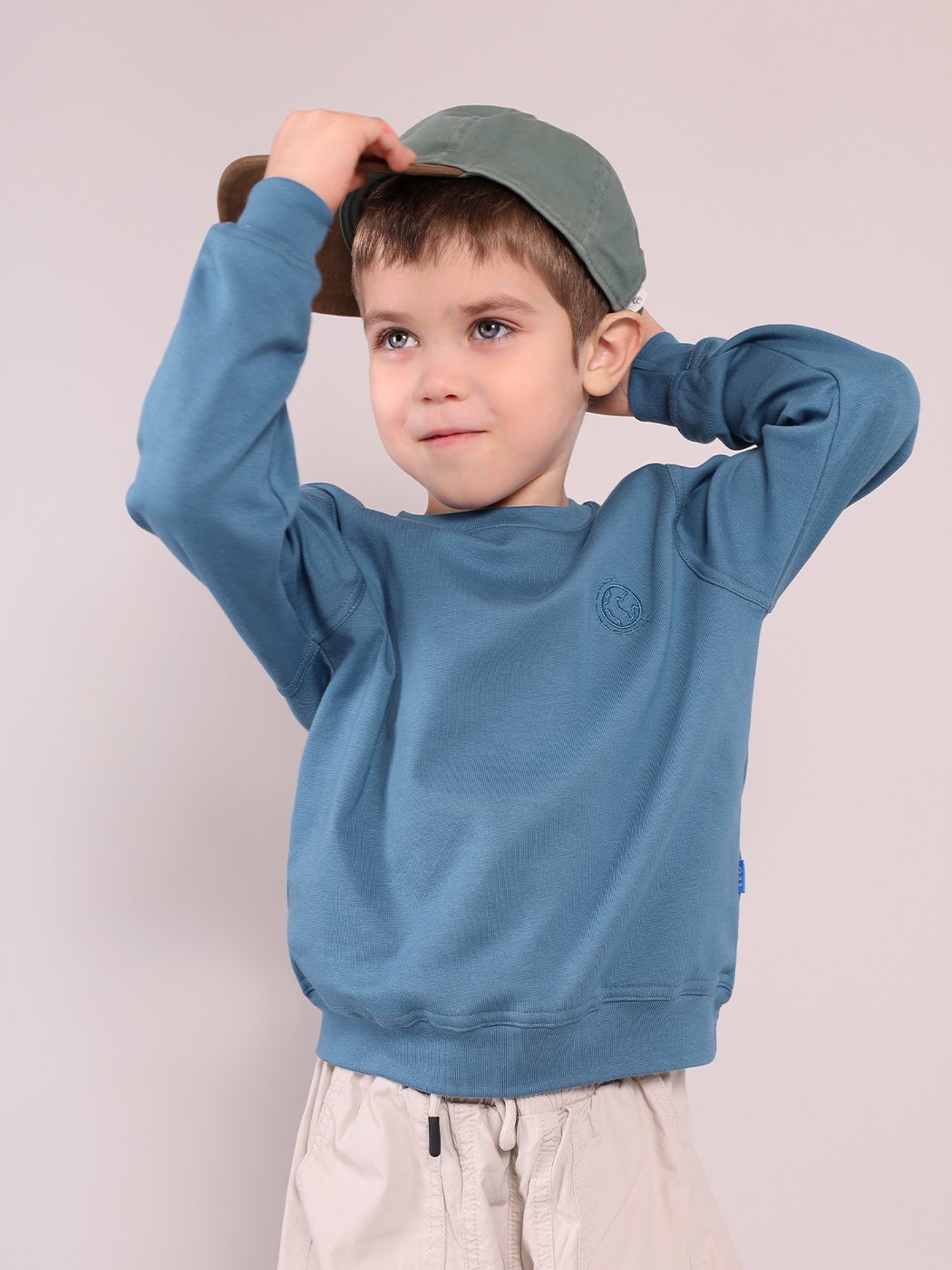 Свитшот LEO 3037А_индиго - фото 3