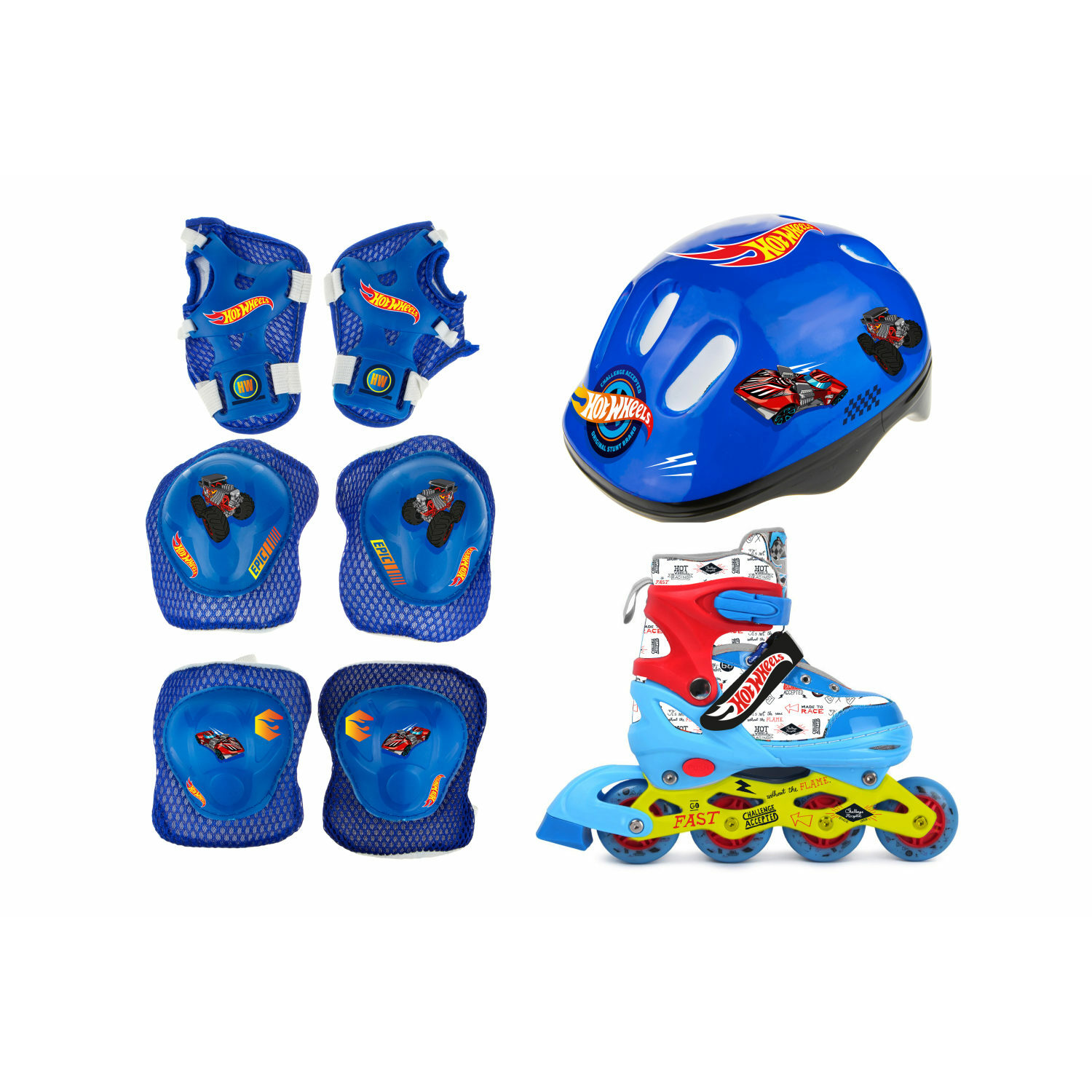 Роликовые коньки Hot Wheels M 34-37 - фото 2