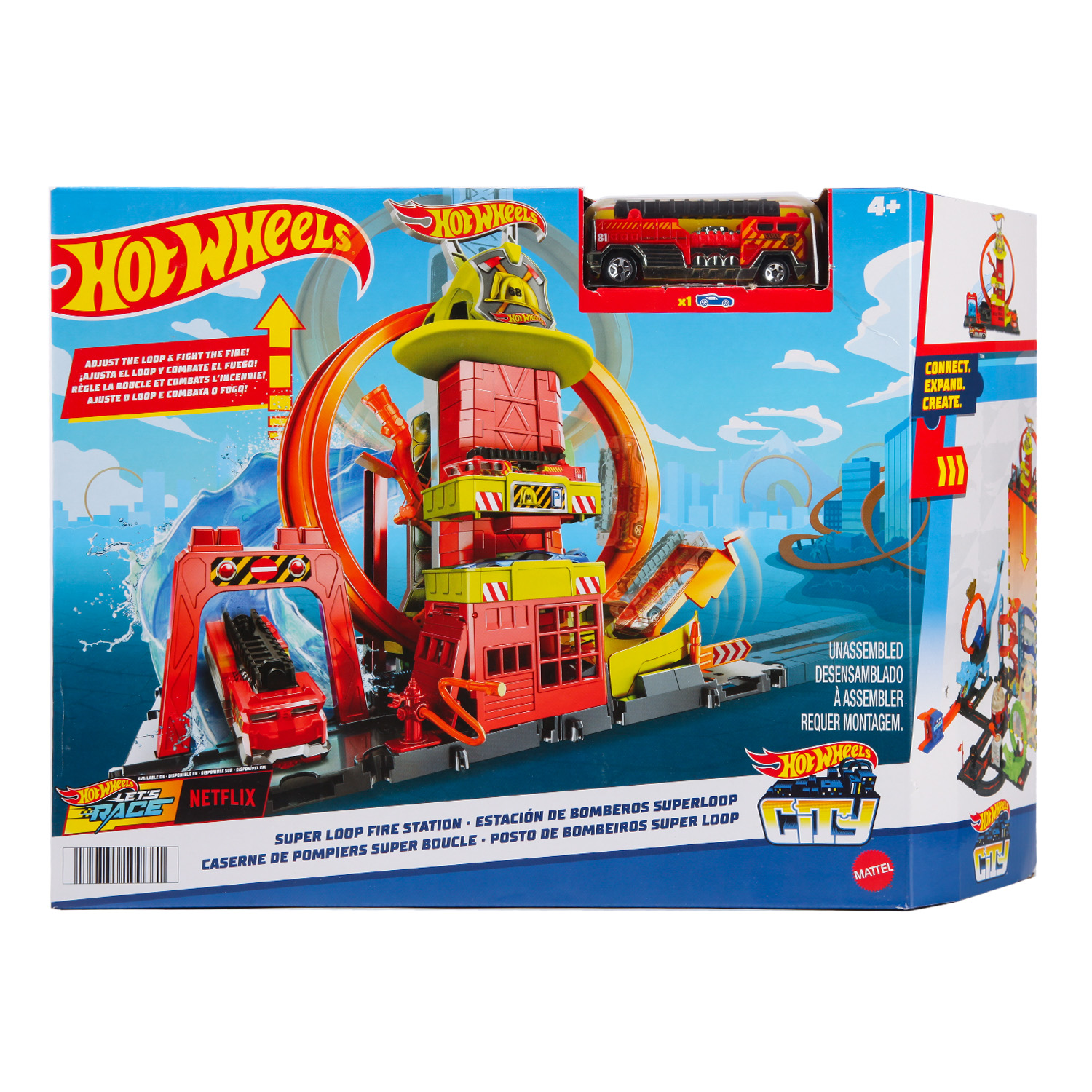 Трек Hot Wheels Пожарная станция HKX41 - фото 6
