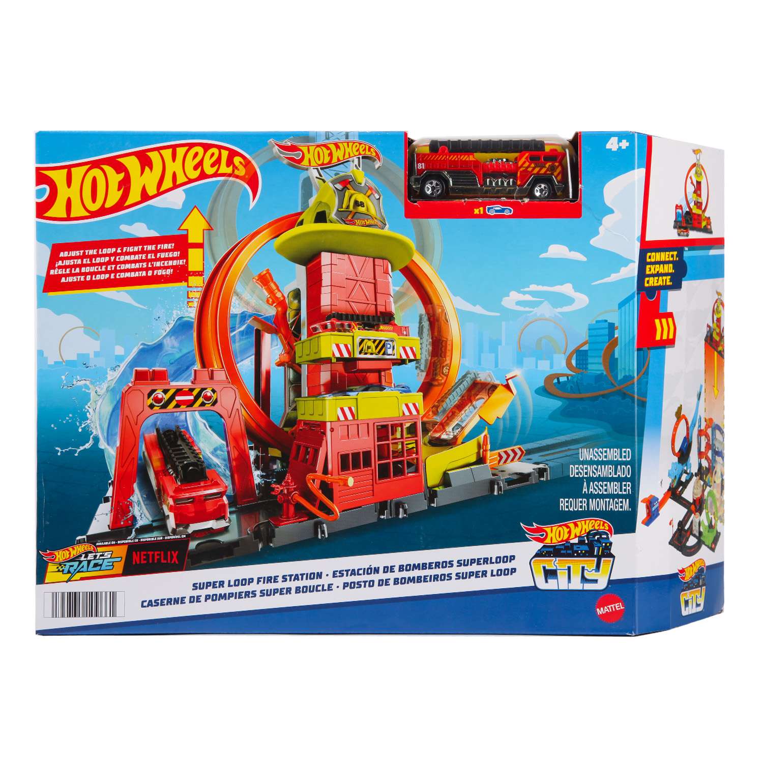 Трек Hot Wheels Пожарная станция HKX41 - фото 6