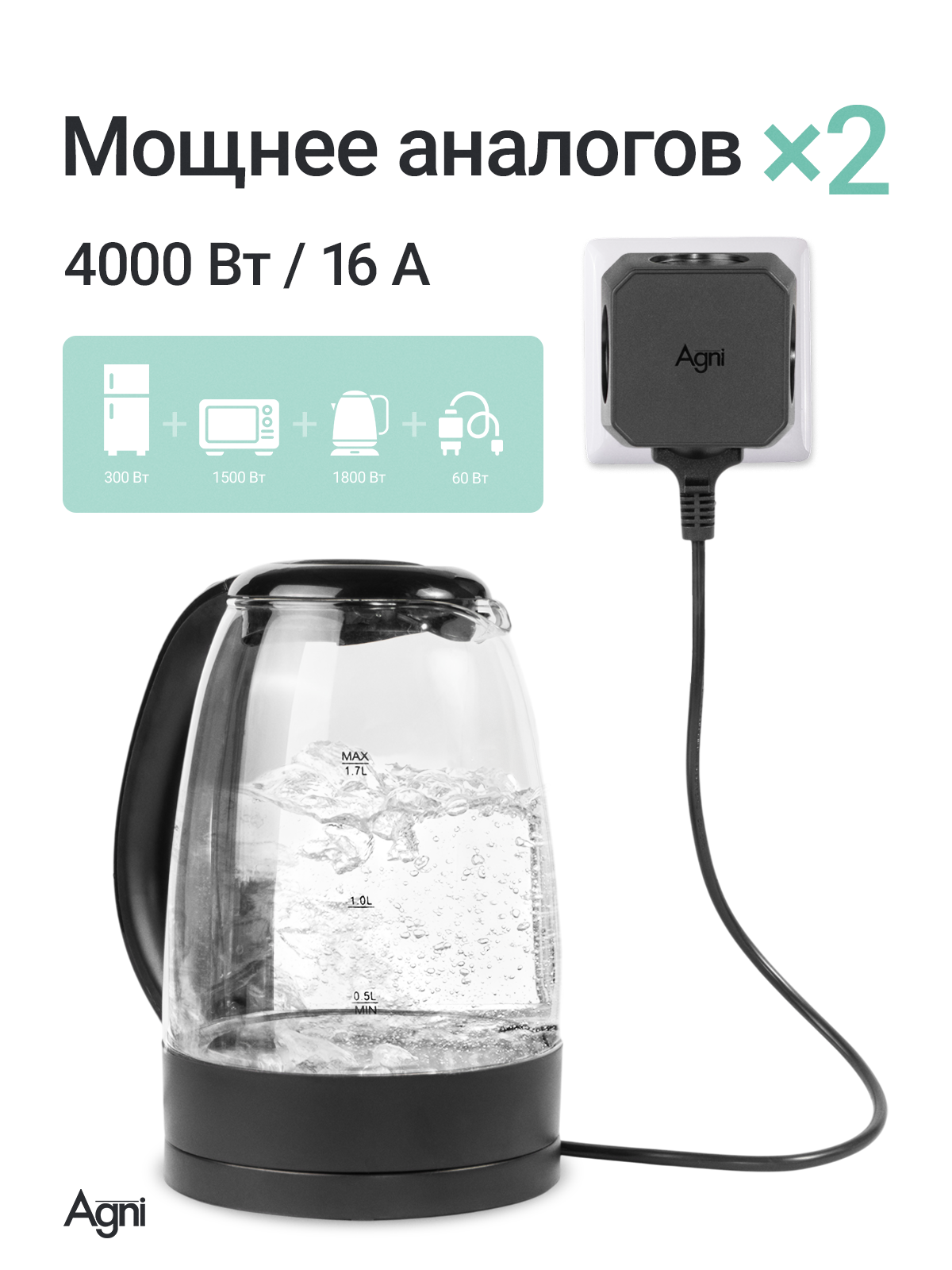 Разветвитель сетевой AGNI TP-WJ4E - фото 2