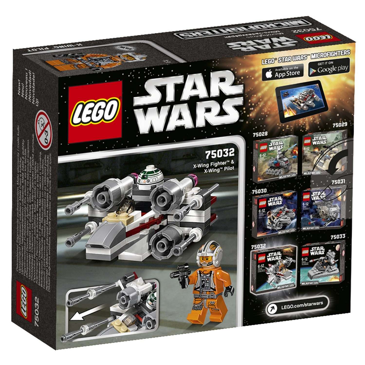 Конструктор LEGO Star Wars Истребитель X-wing блочный - фото 3