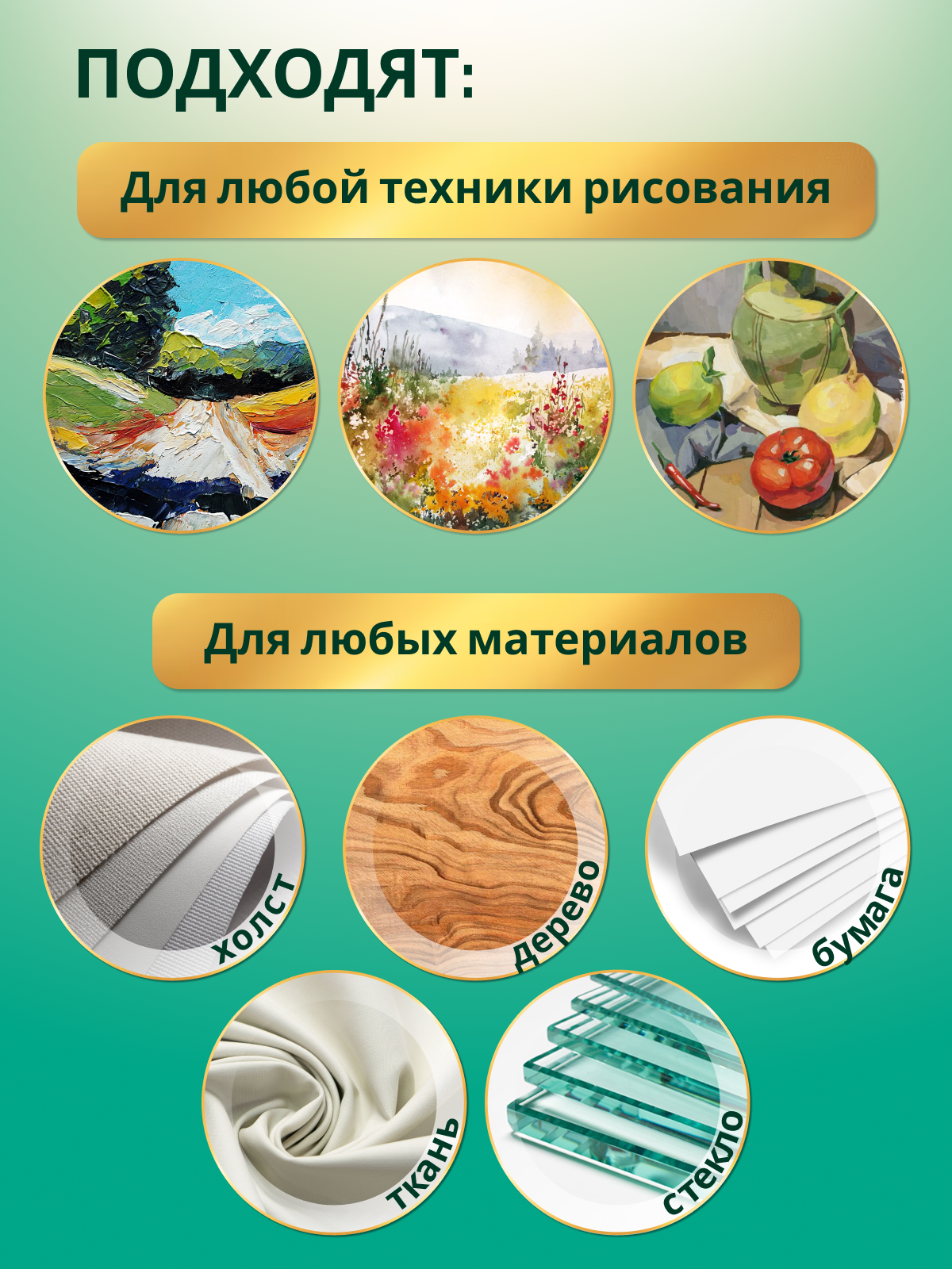 Кисть AXLER 10 шт. (синтетика) - фото 8