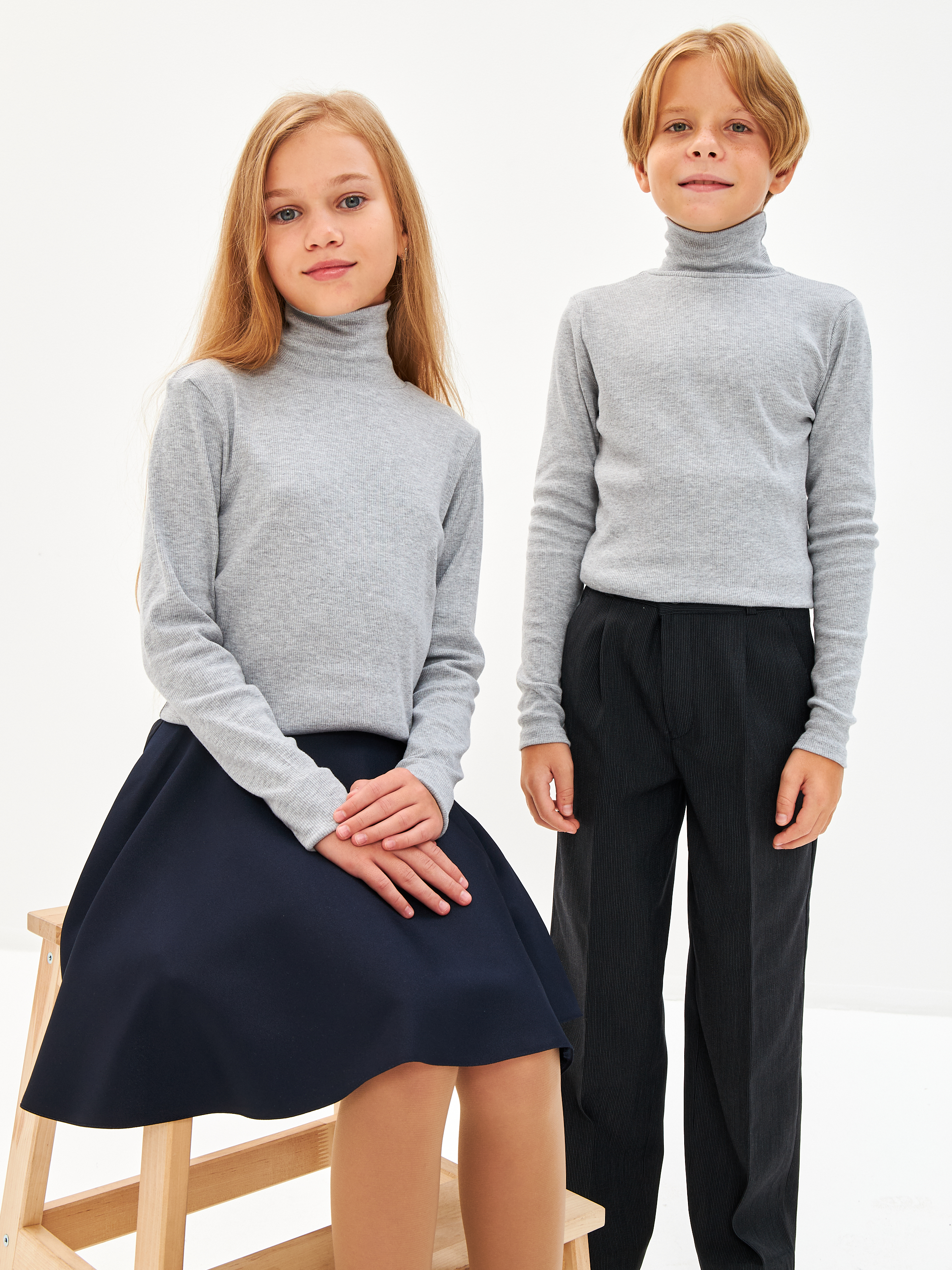 Водолазка LELO kids LELO-431seriymelang - фото 5