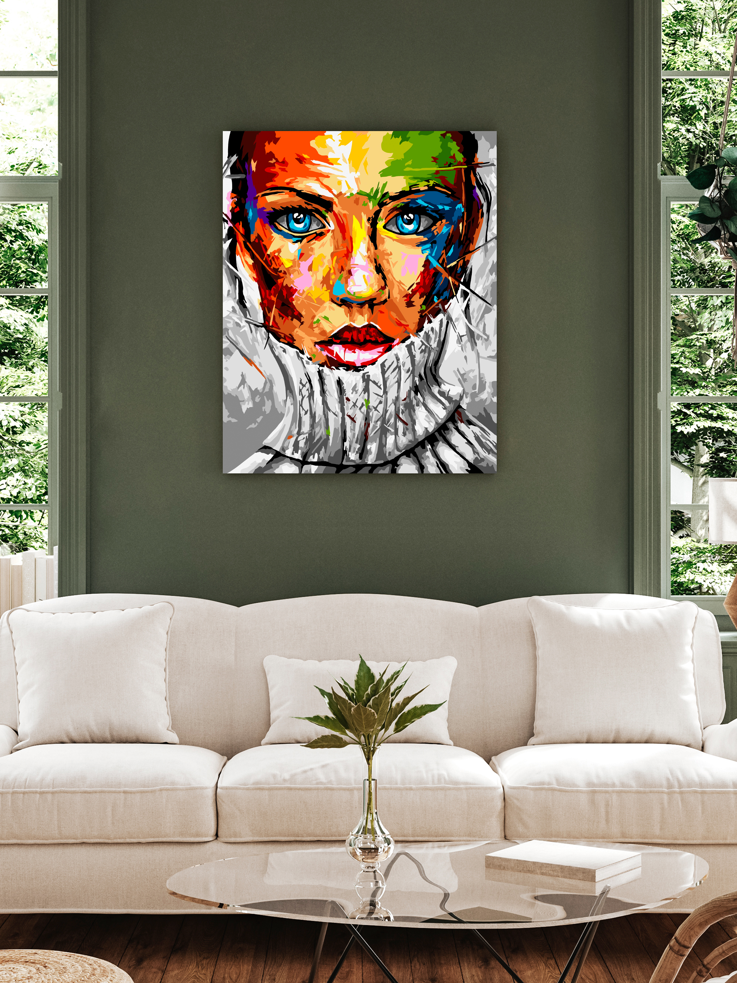 Картина по номерам Art sensation Красивый взгляд - фото 3