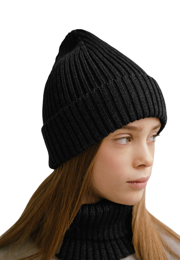 Шапка и снуд wookee Шапка_СнудЧерный - фото 2