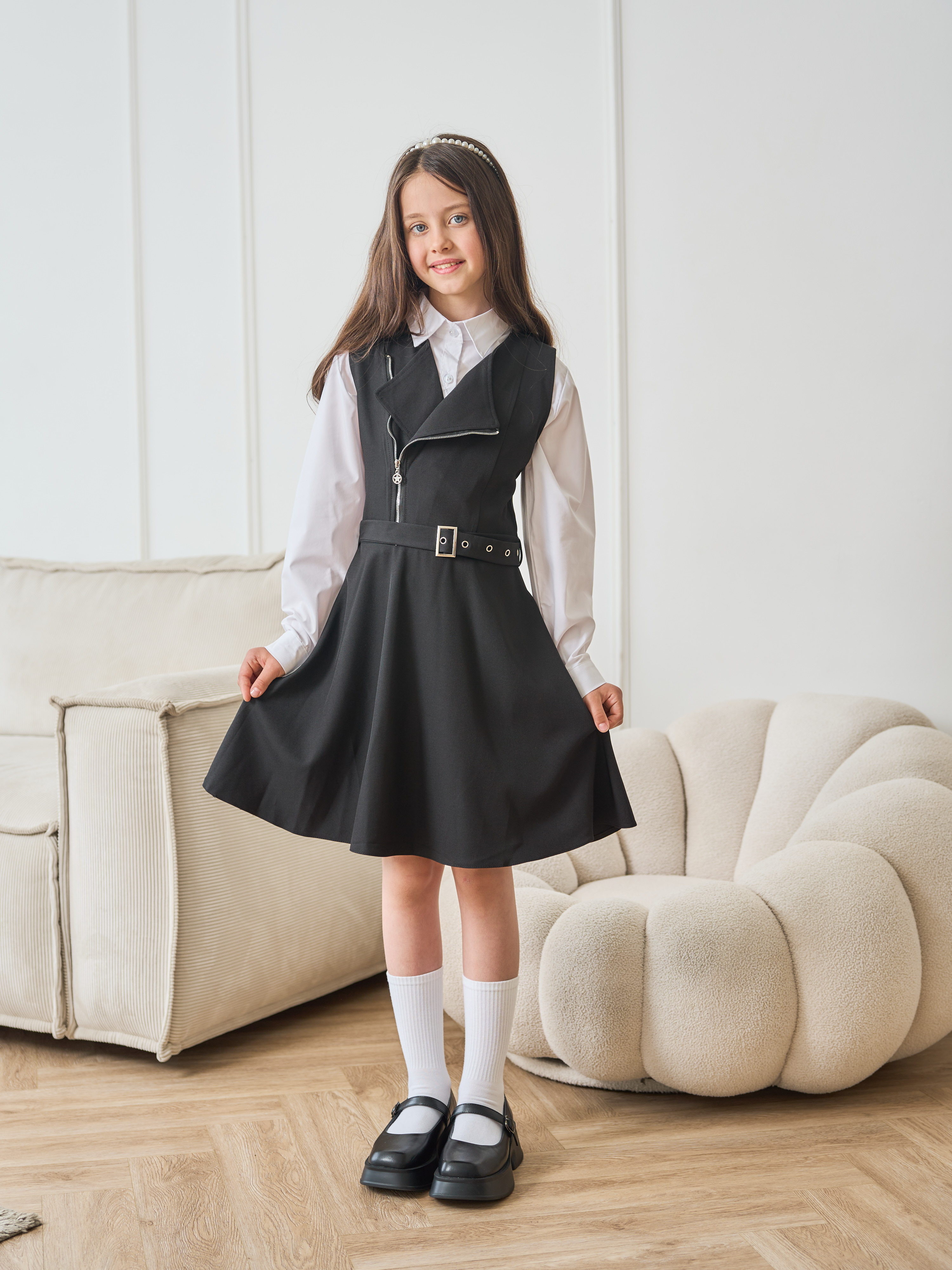 Сарафан СИНЯЯ МОДА W9804C-G39 - фото 10