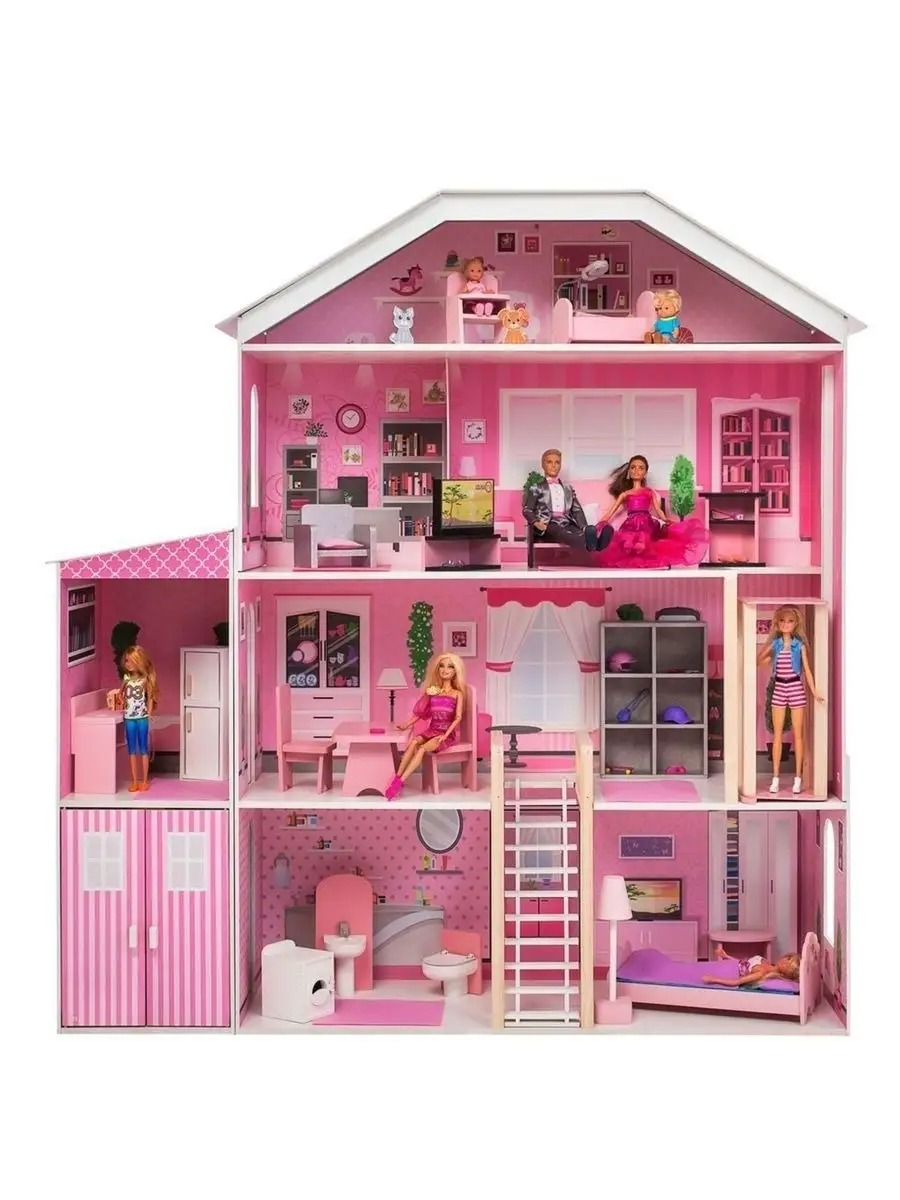 Домик для кукол PAREMO 131 см с мебелью PD318-20 - фото 4
