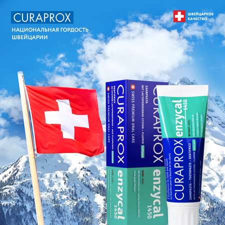 Зубная паста Curaprox с фтором без отдушки
