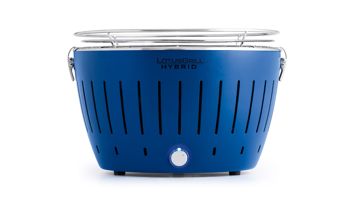 Гриль LotusGrill Classic Hybrid 34 см темно-синий - фото 1