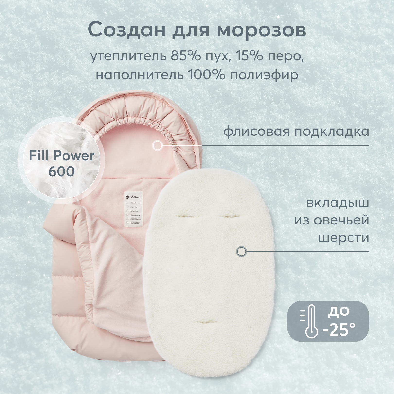 Конверт в коляску Happy Baby - фото 3