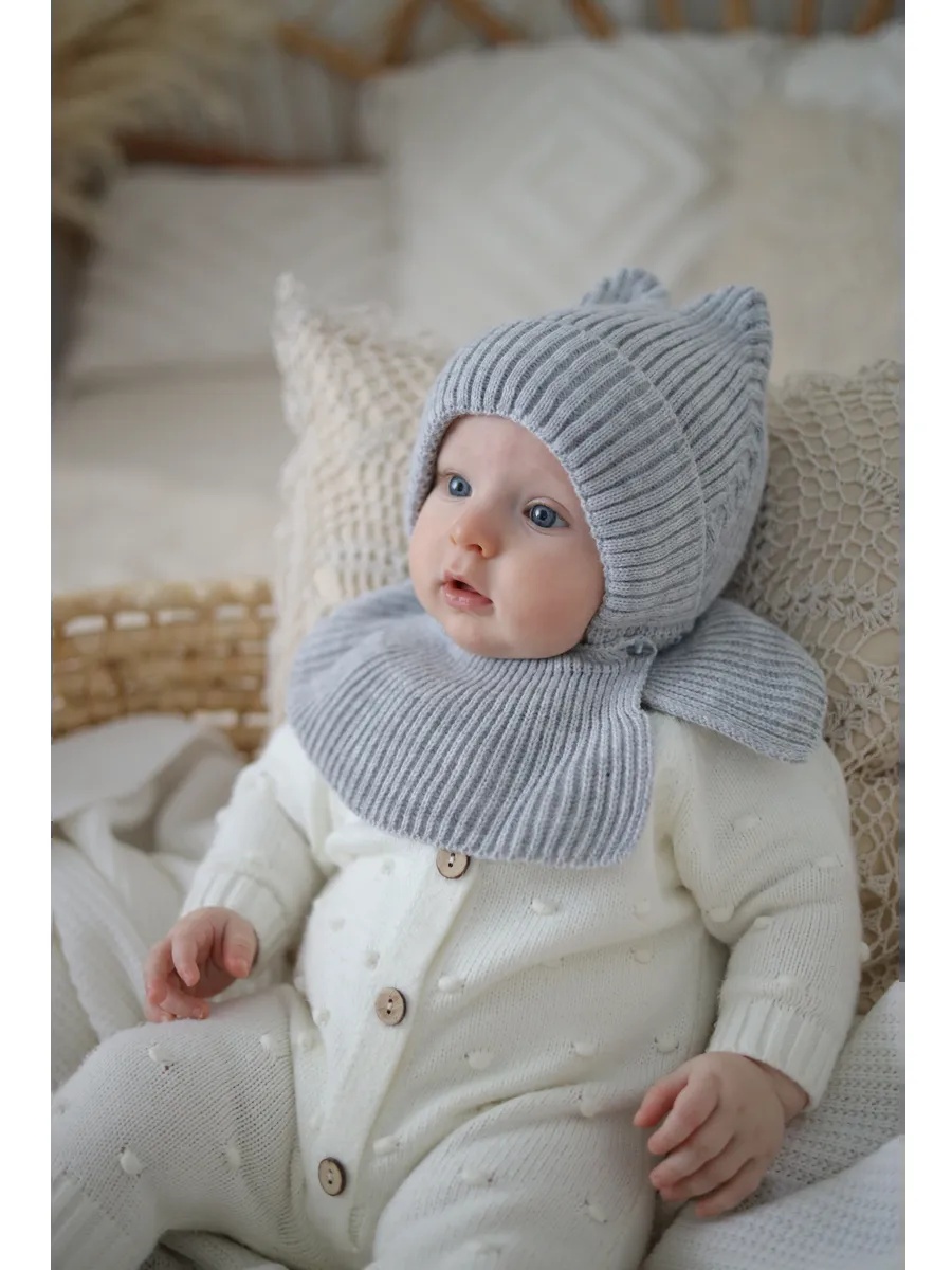 Шапка-шлем Starkoff Kids Д100304 - фото 15