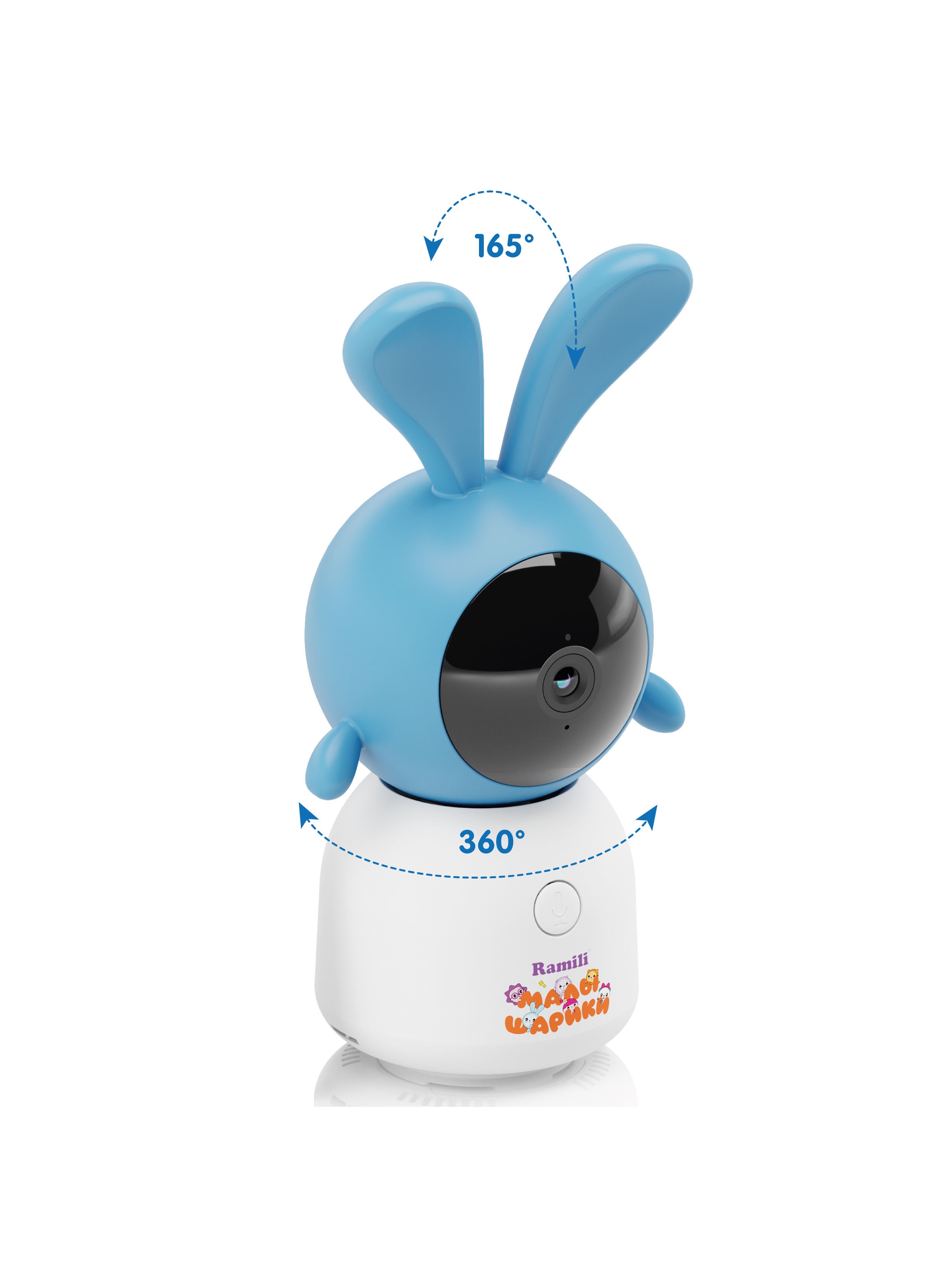 Видеоняня Ramili Крошик, Малышарики, с креплением Wi-Fi 2K - фото 8