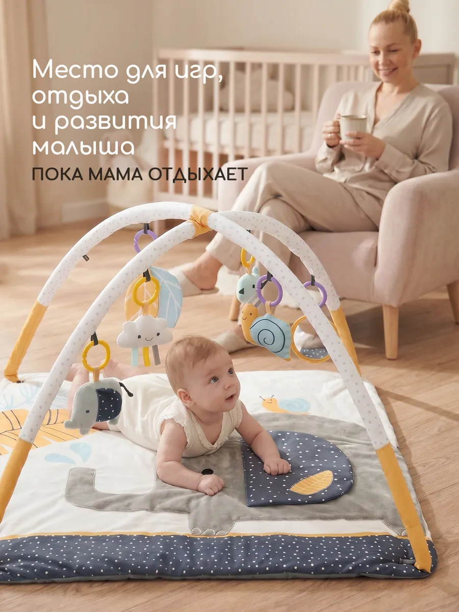 Детский складной коврик Miyoumi 180 x 200 см - фото 2