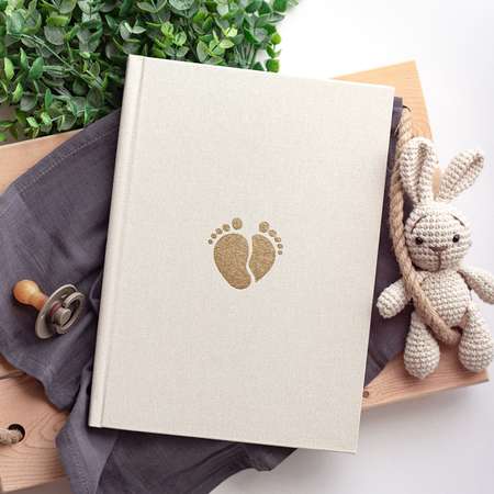 Первый альбом-дневник новорождённого Moms Recordbook Миндаль