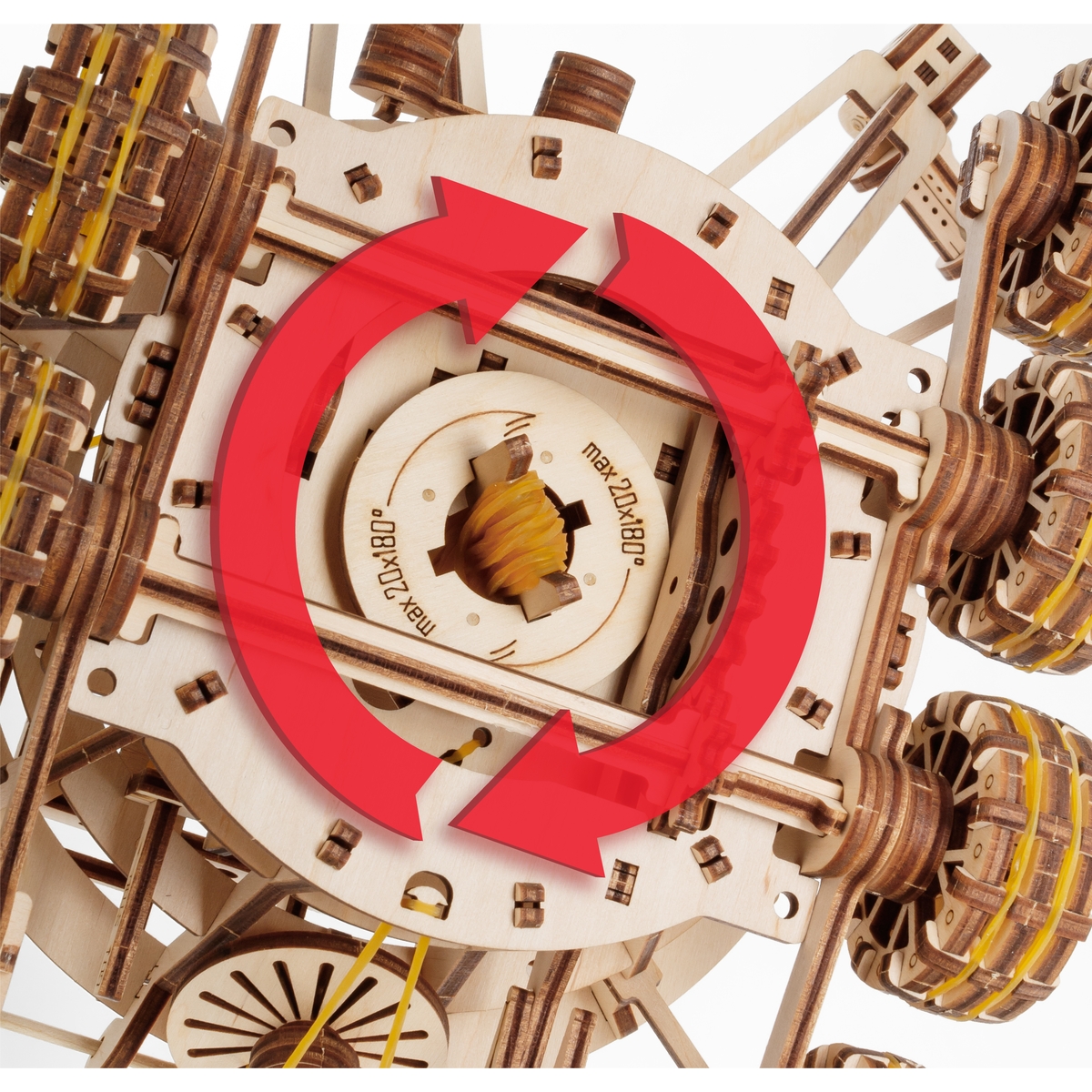 Конструктор Eco Wood Art Робот Луноход деревянный - фото 12